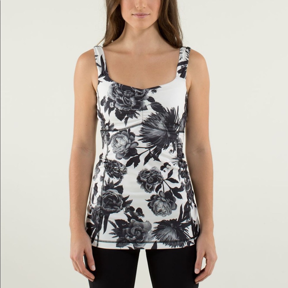 lululemon | brisk bloom aria scoop yoga tank top 6